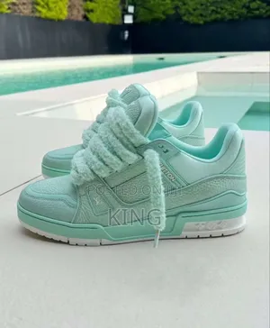 Louis Vuitton LV Trainer Mint Green White Sneakers