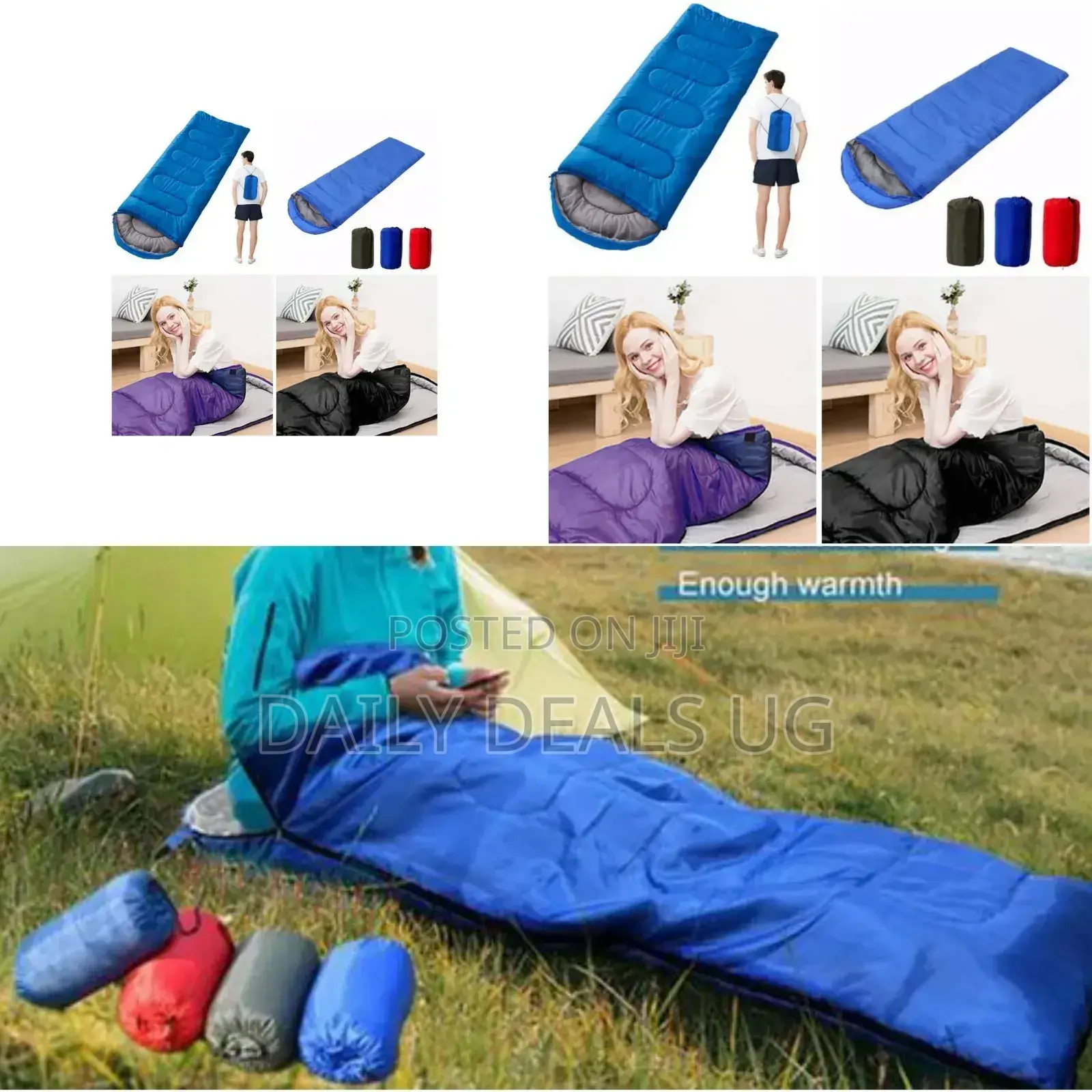 Blue Camping Sleeping Bag