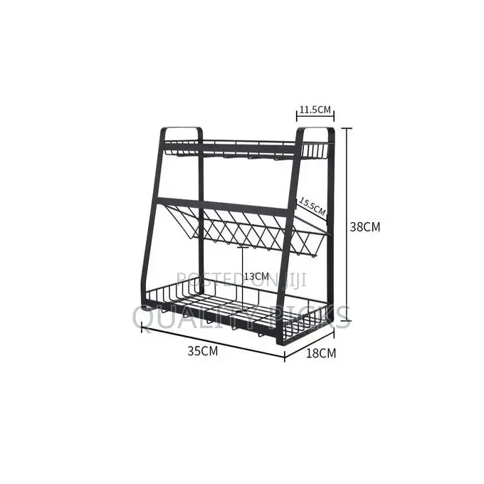 3-Tier Kitchen Spice Rack Condiment Storage Organizer