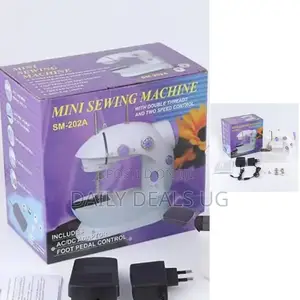 White Mini Portable Sewing Machine