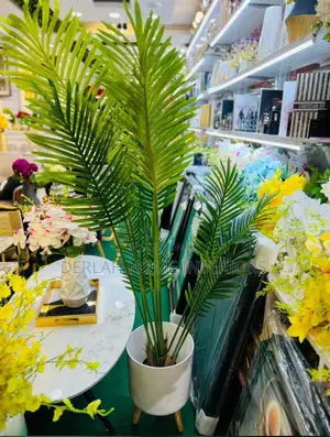 Artificial Palm Plant With a Pot