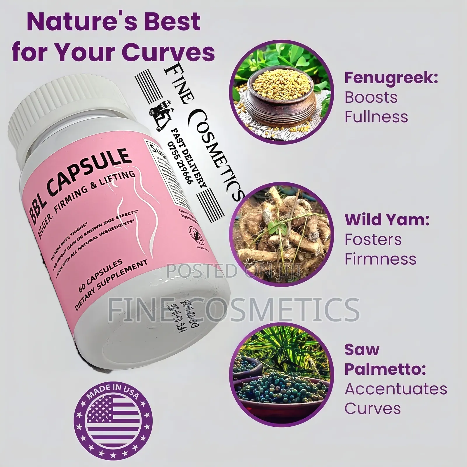 BBL BUTT PILLS | Hips/Curvy Figure and Buttocks Enlargement