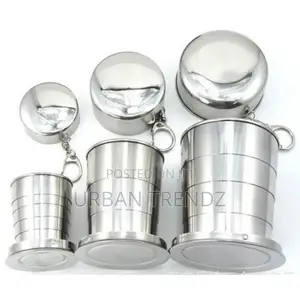 60ML Stainless Steel Camping Folding Cup S 60ML
