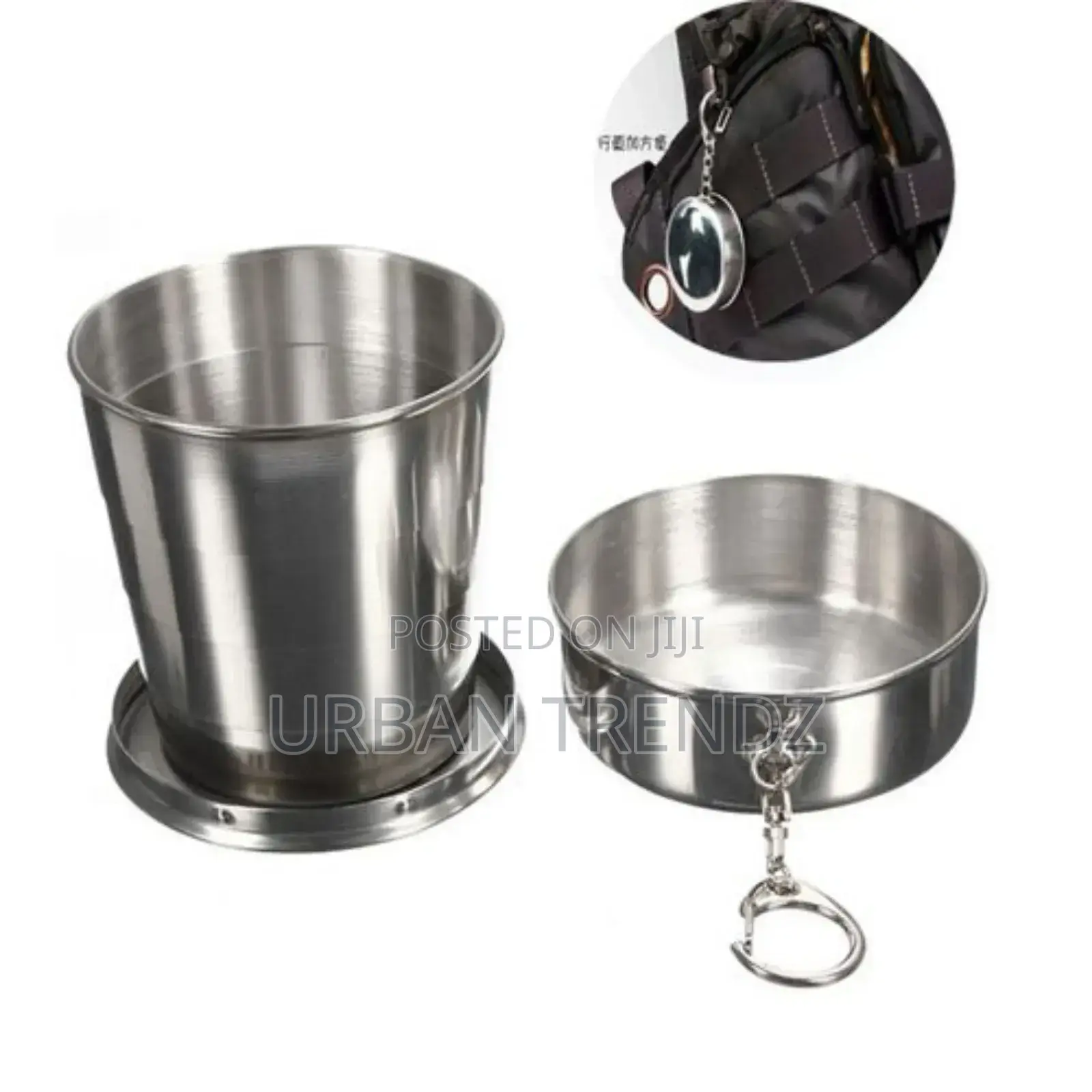 60ML Stainless Steel Camping Folding Cup S 60ML