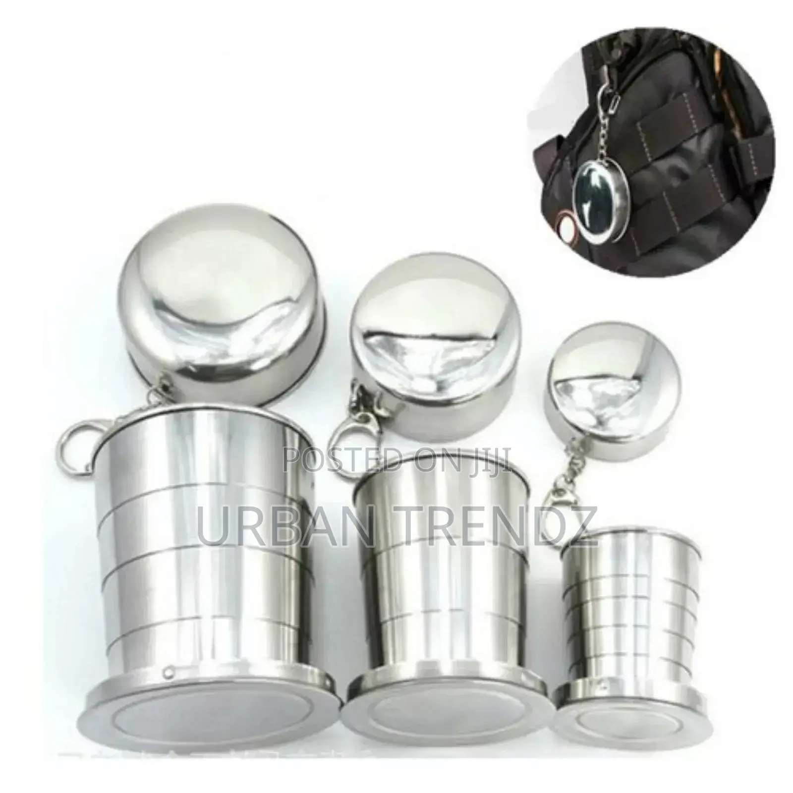 60ML Stainless Steel Camping Folding Cup S 60ML