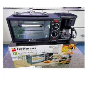 3 in 1 Hoffmans Electric Breakfast Maker Machine.