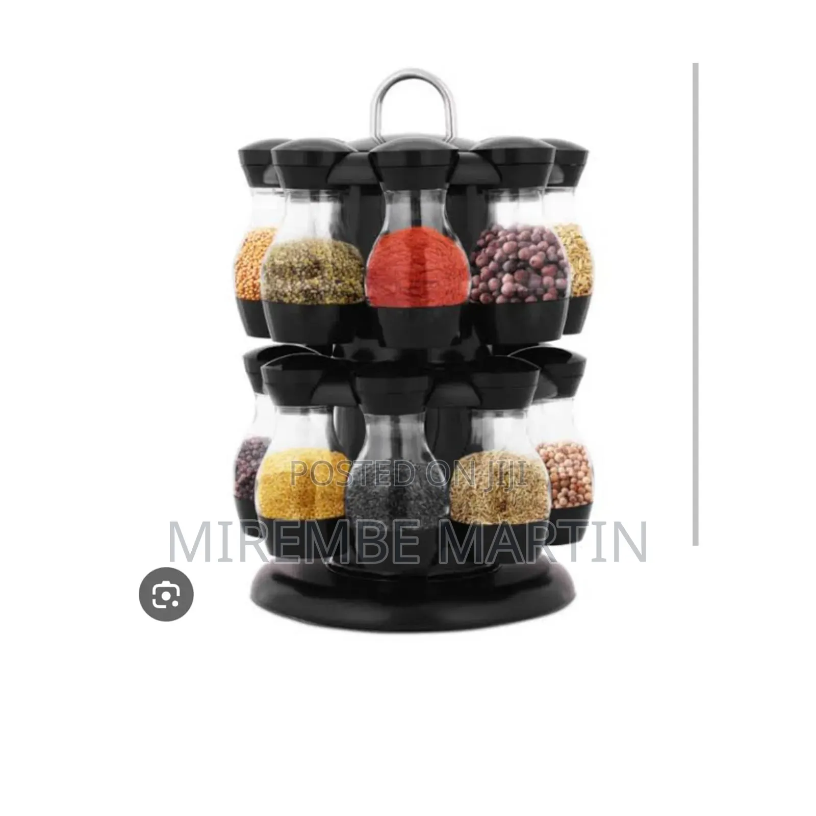16 Jars Seasoning Spice Rack Holder.