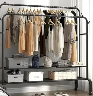 Double Clothes Rack