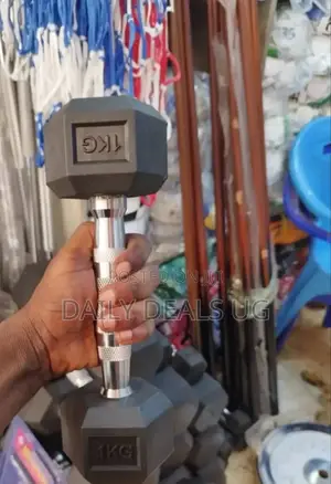 Black 1 Kg Dumbbell Single