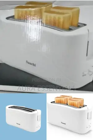 Saachi 4 - Slice Toaster , White