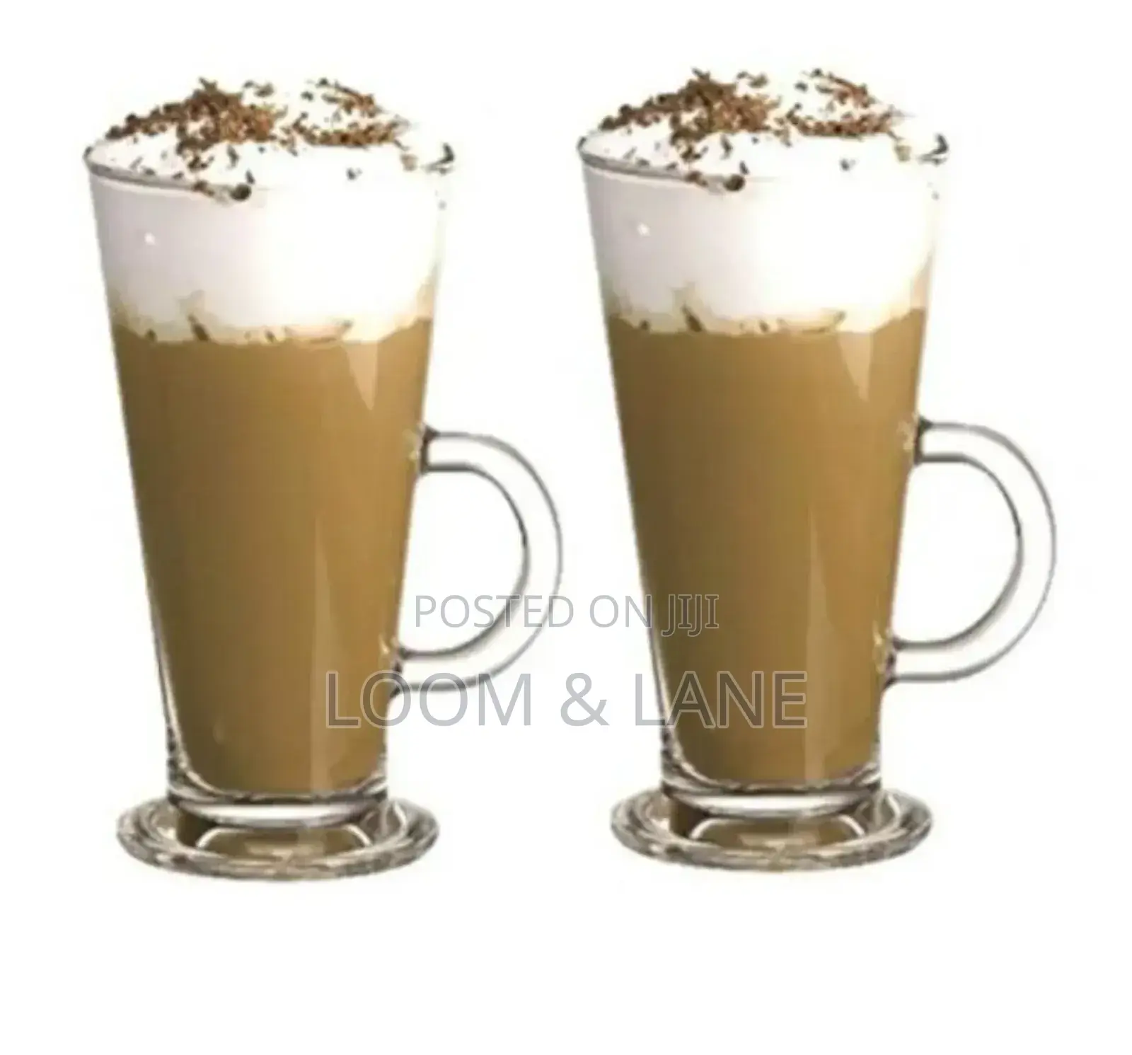 12pcs Tall Latte Coffee Glasses With Handle