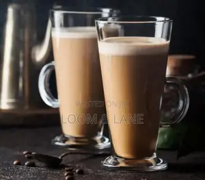 12pcs Tall Latte Coffee Glasses With Handle