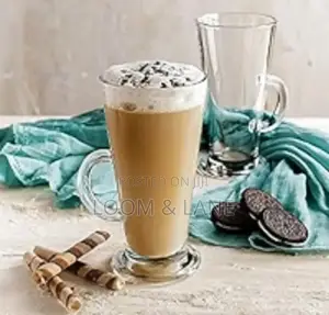 12pcs Tall Latte Coffee Glasses With Handle