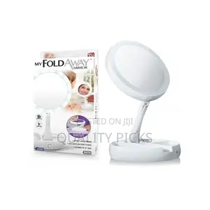 My Fold-Away Distortion-Free, Led-Illuminated Mirror