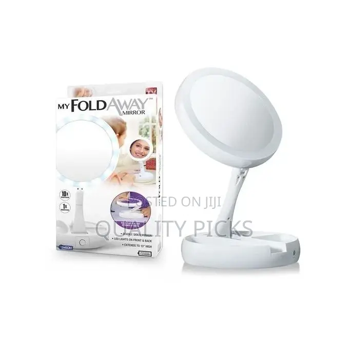 My Fold-Away Distortion-Free, Led-Illuminated Mirror