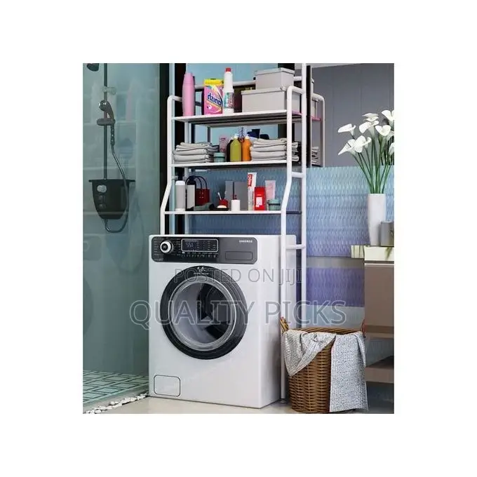 3-Layer Shower, Bathroom Washing Machine Storage Rack