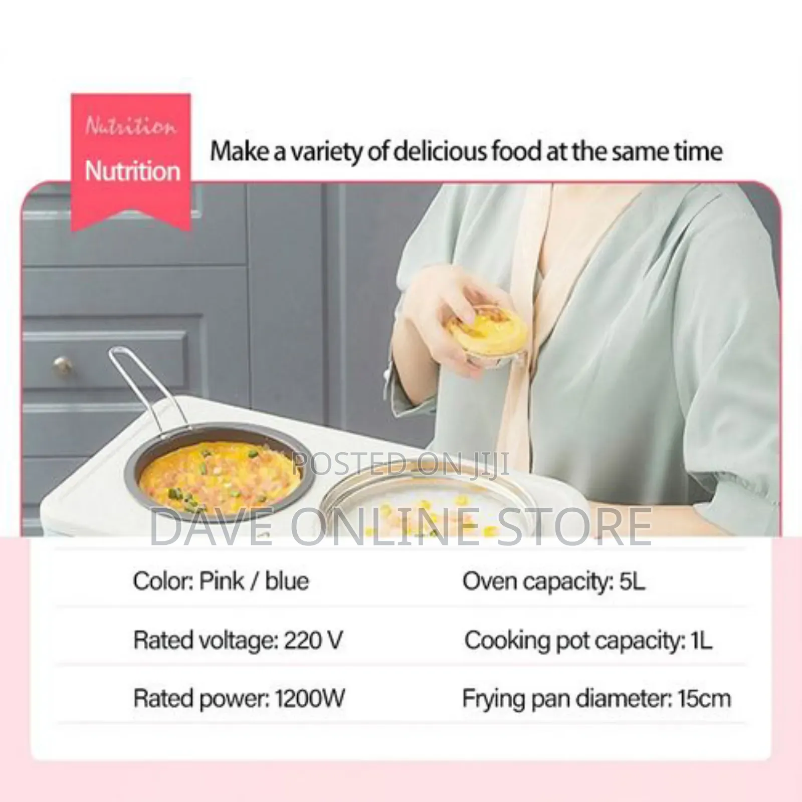 Breakfast Machine Bread Maker 4 in 1 Oven Pizza Frying Pan