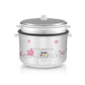 Saachi Rice Cooker, 4.6 Litre - White.
