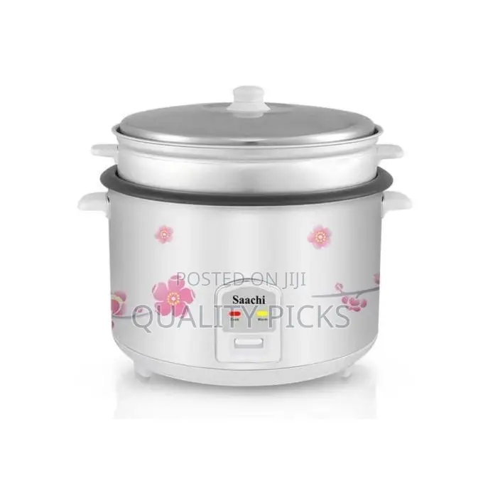 Saachi Rice Cooker, 4.6 Litre - White.