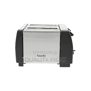 Saachi 4 Slice Bread Toaster, Silver.