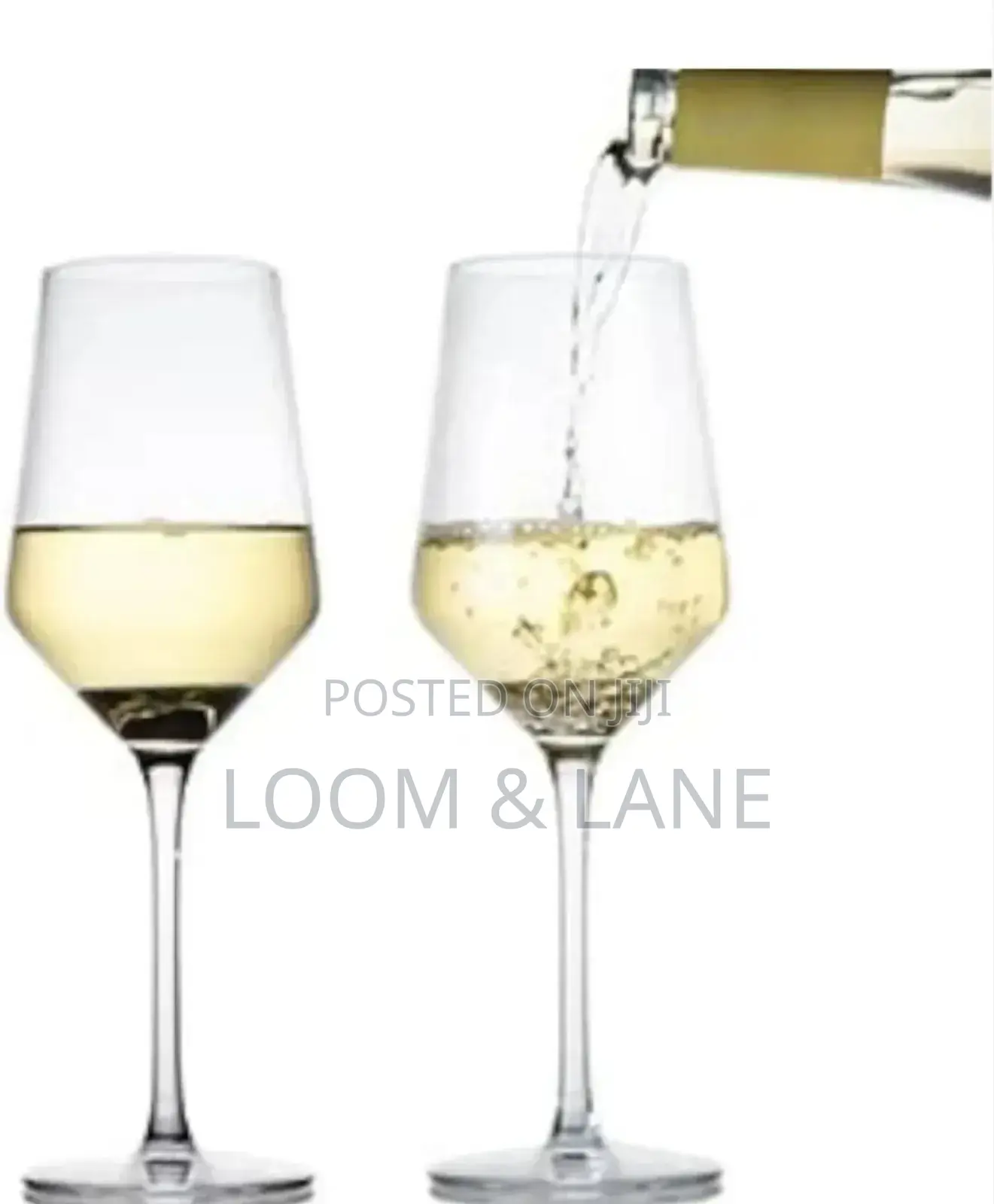 6pcs Elegant Diamond Stem Wine Glasses