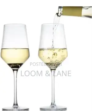 6pcs Elegant Diamond Stem Wine Glasses