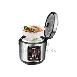 DSP 5litre Multi-Functional Rice Cooker Steamer Pan, Silver