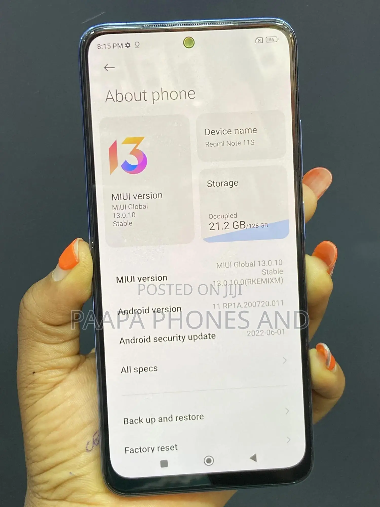 Xiaomi Redmi Note 11S 128 GB Blue