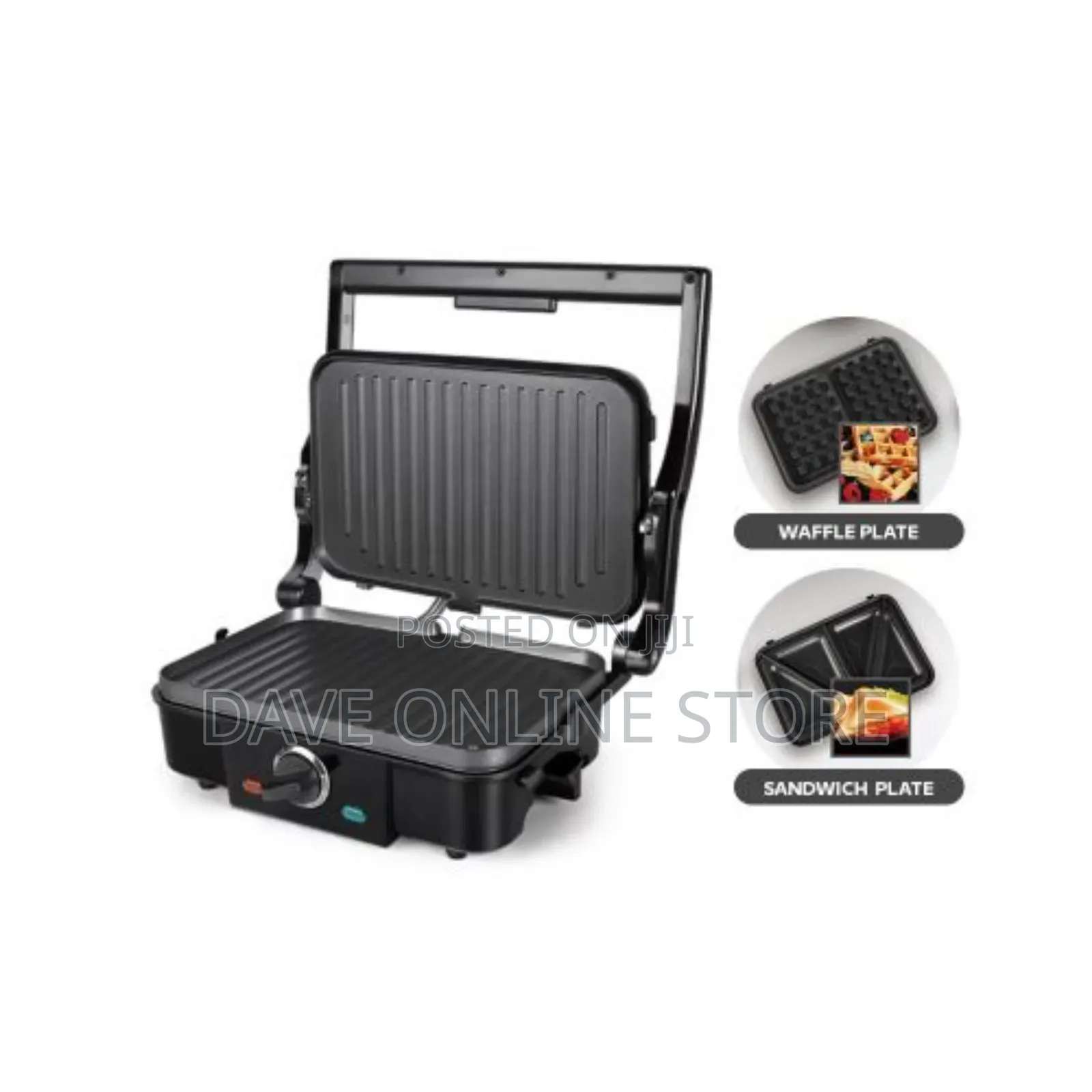 3 in 1 Waffle Maker Sandwich Barbecue Baking Pan Toaster