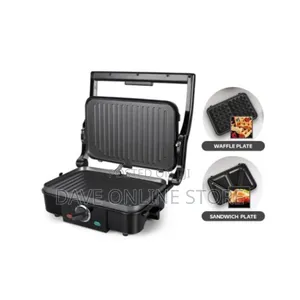 3 in 1 Waffle Maker Sandwich Barbecue Baking Pan Toaster