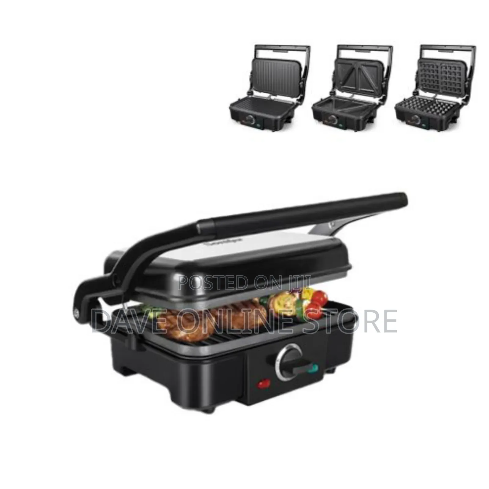 3 in 1 Waffle Maker Sandwich Barbecue Baking Pan Toaster