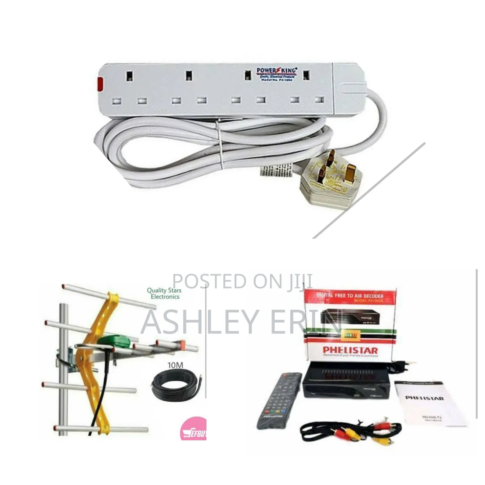 Digital Free to Air Decoder+Antenna+Power Extension