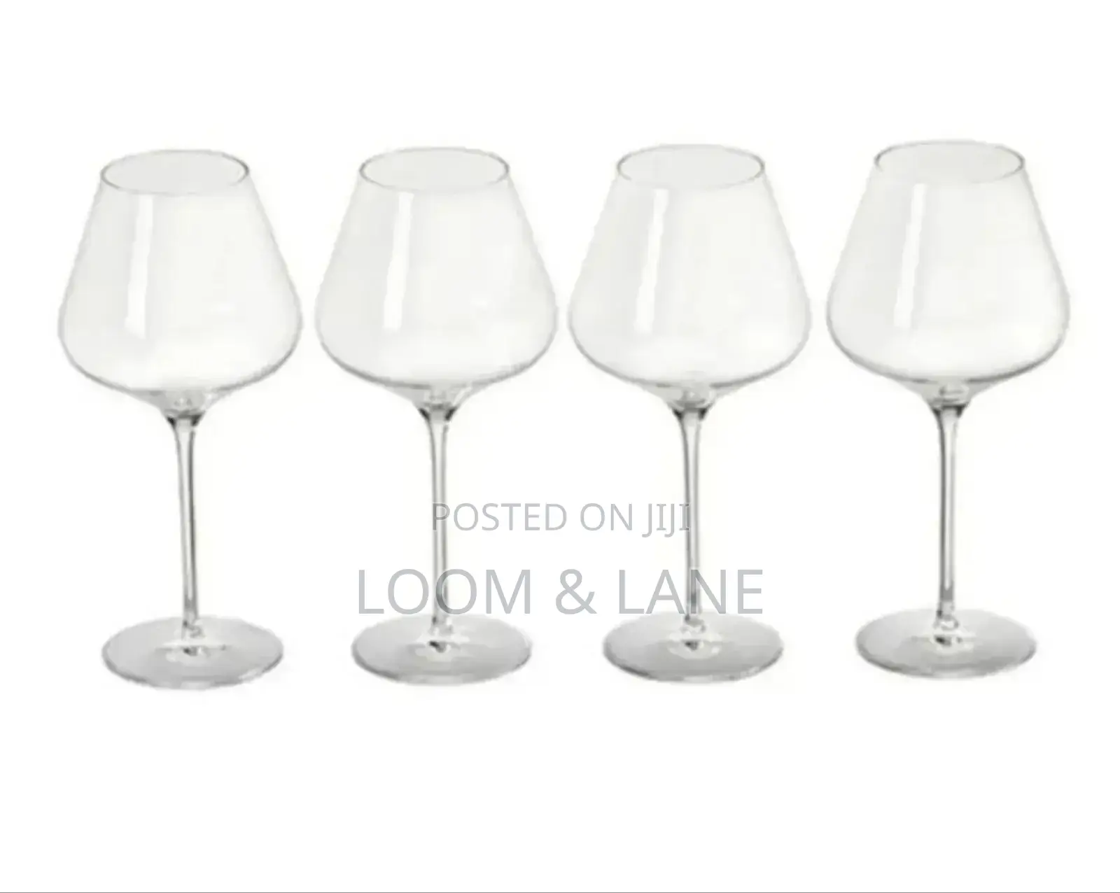 6pcs 440ml Clear Wine Glass Set