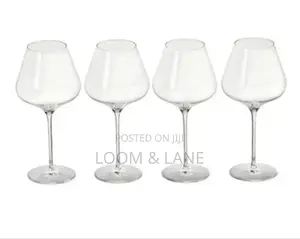 6pcs 440ml Clear Wine Glass Set