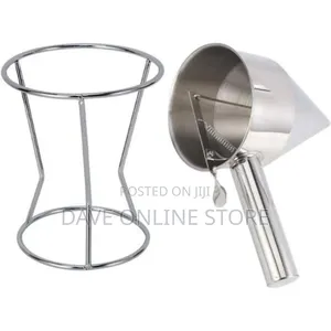 Stainless Steel Donut Dispenser Cupcake Dough Funnel