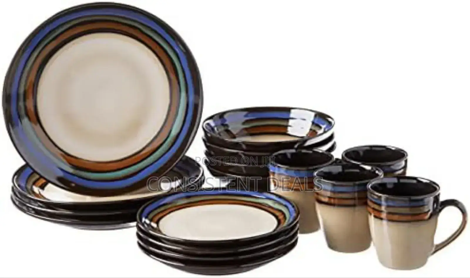 16 Pieces Designed Dinner Set