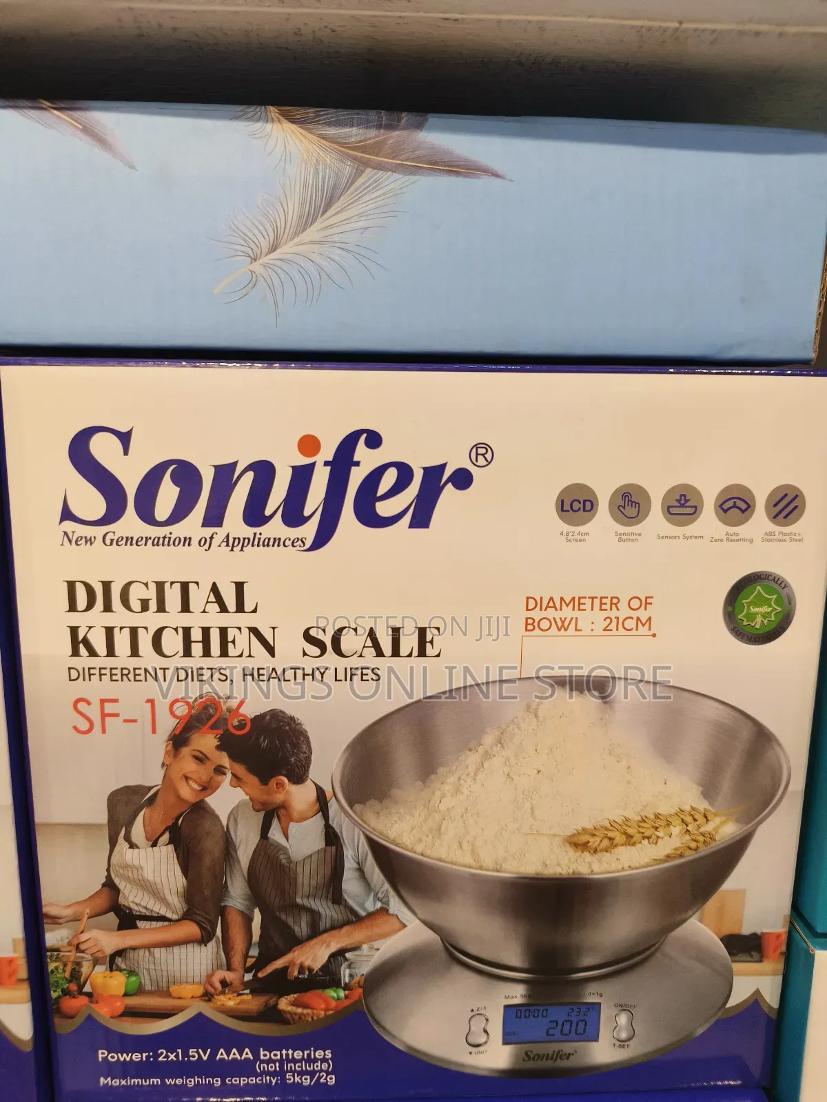 Sonifer Bowl 5kg Digital Kitchen Scale