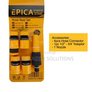 EPICA STAR 20meter Stackable Hose Reel Wit Nozzle Connectors