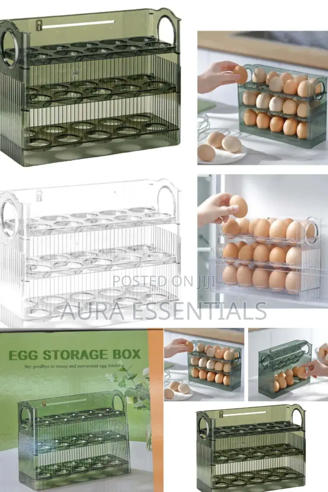 Trendy Gem Egg Tray Egg Fresh Storage Box