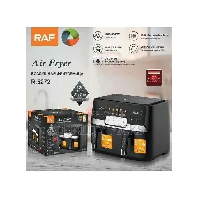 RAF Double Pot Air Fryer 2500W