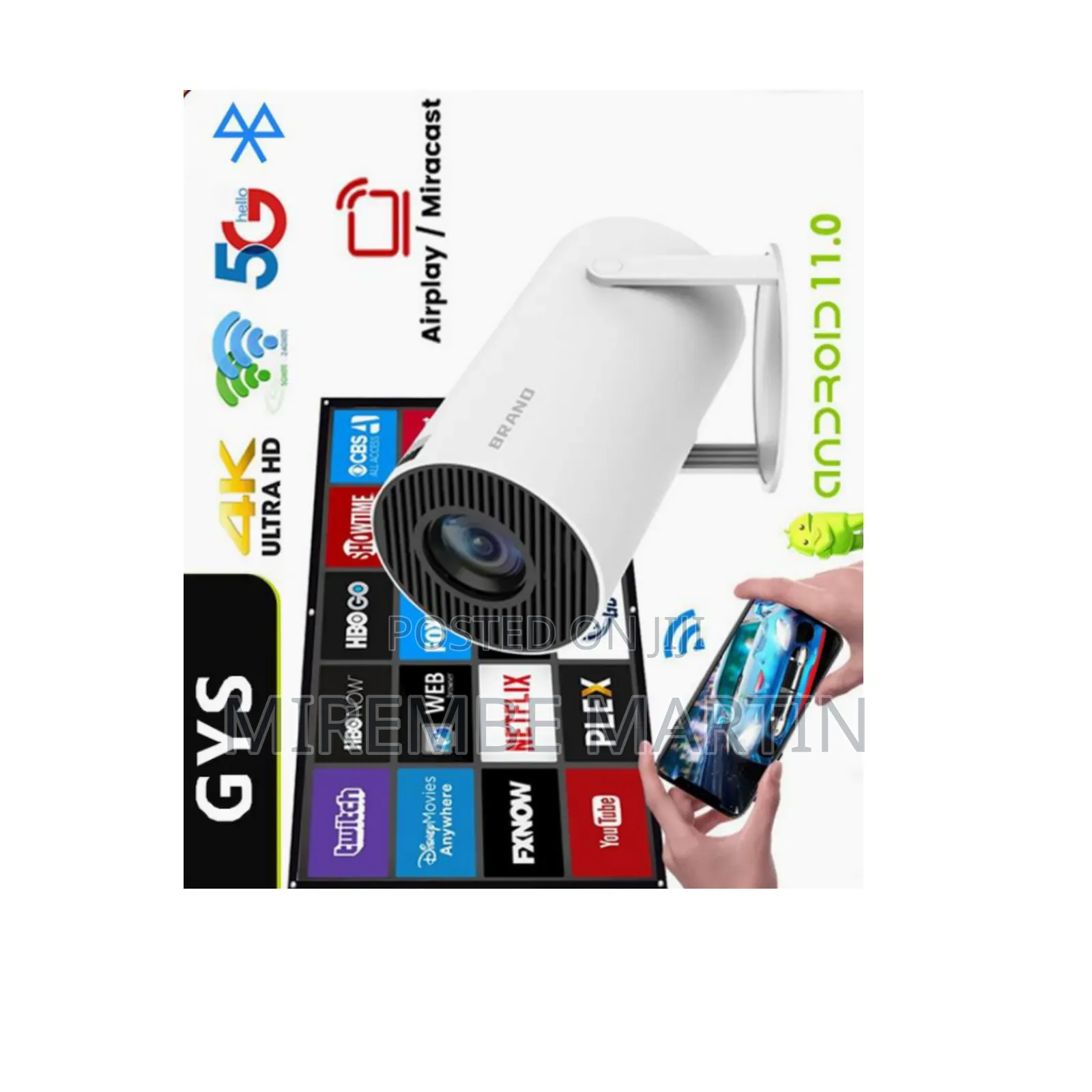 Modern Smart Home Theatre Mini Projector.