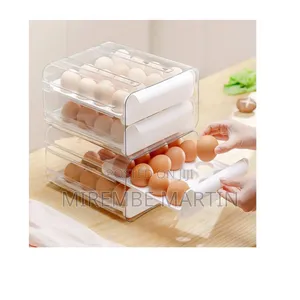 4 Layers Plastic Egg Tray Organizer.