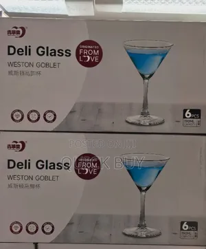 High Quality Stylish Crystal Martini Lead Free Glasses 190ML
