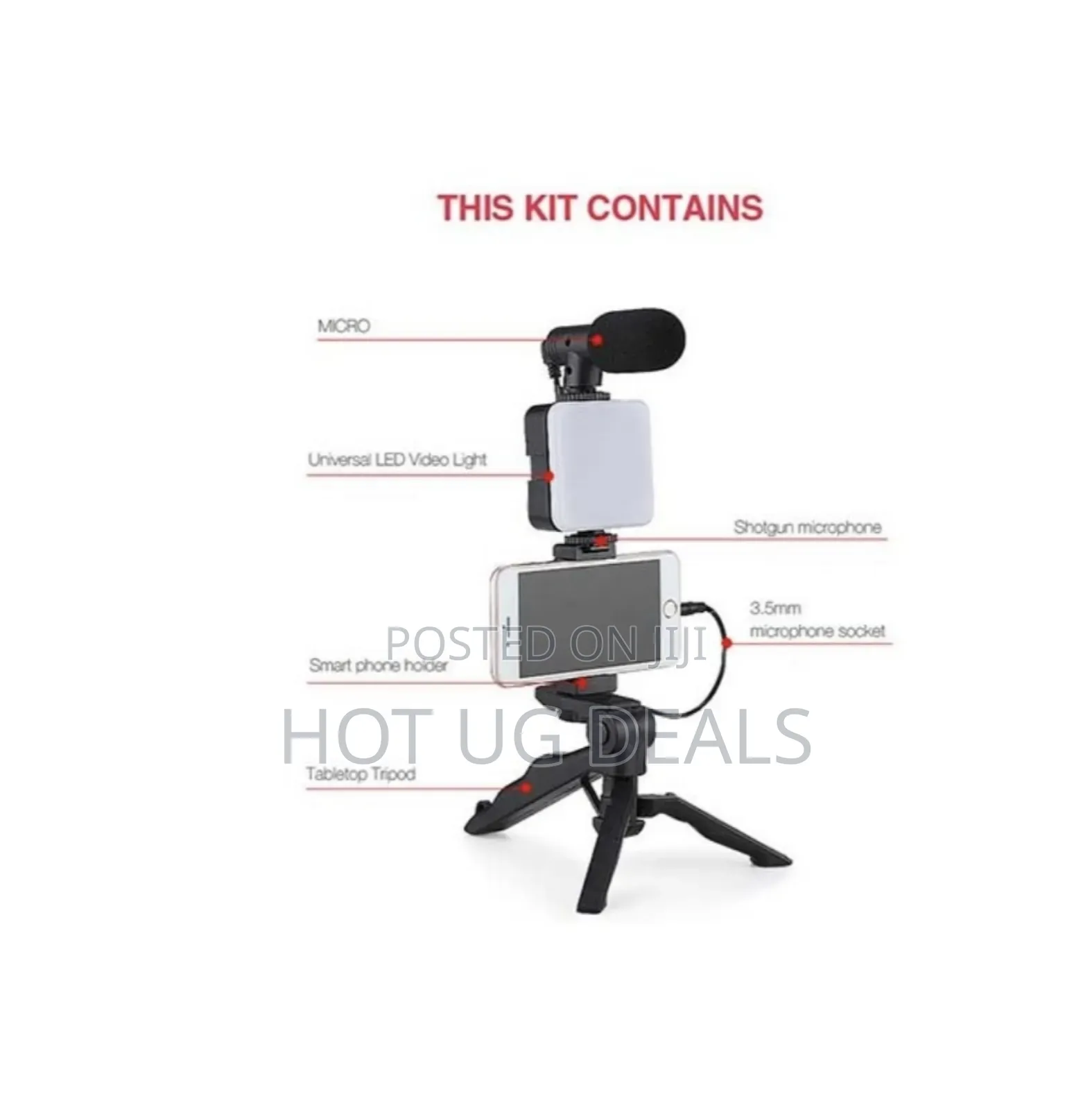 Vlog Video Kit 7 Pieces Removable For Various Scenarios