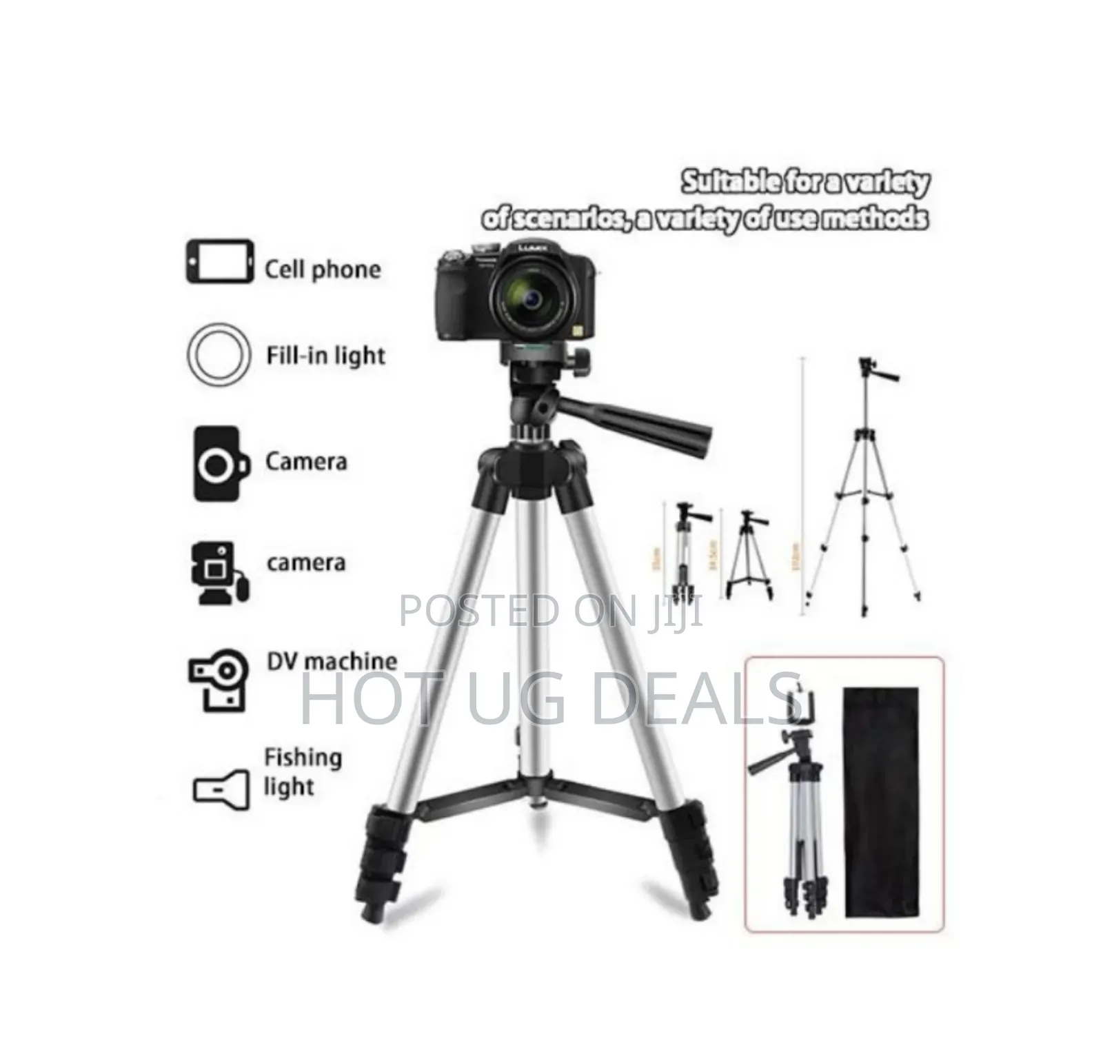 Camera Tripod 14 Adjustable Buckle for Cold Boot Port