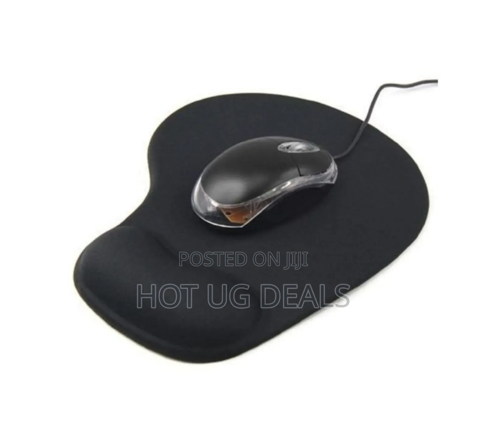 Soft Mouse Pad With Wrist Support - Black