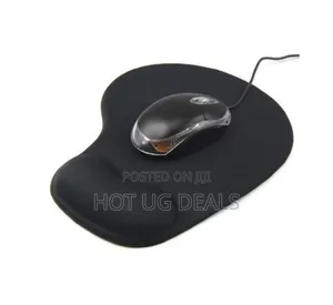 Soft Mouse Pad With Wrist Support - Black
