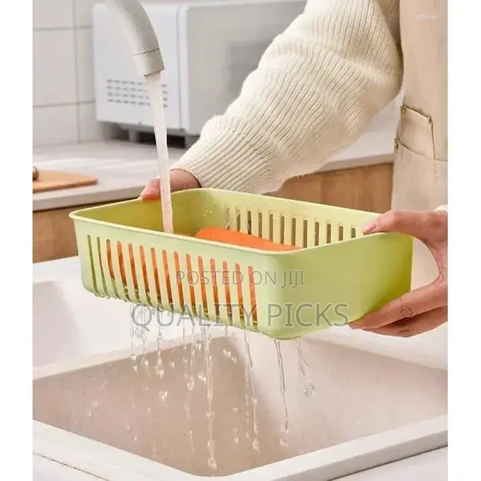 2 Pieces of Storage Bottles Plastic Kitchen Vegetable Box