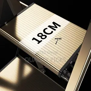 5 Step Ladder, Folding Step Stool With Anti-Slip Wide