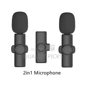  Dual Wireless Lavalier Microphone Plug and Play